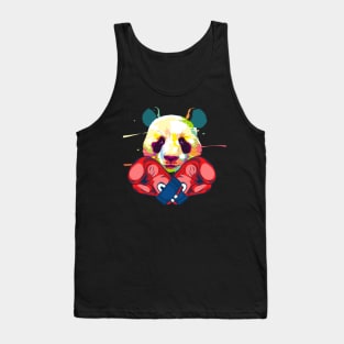 Cool Boxing Panda Love Panda Tank Top